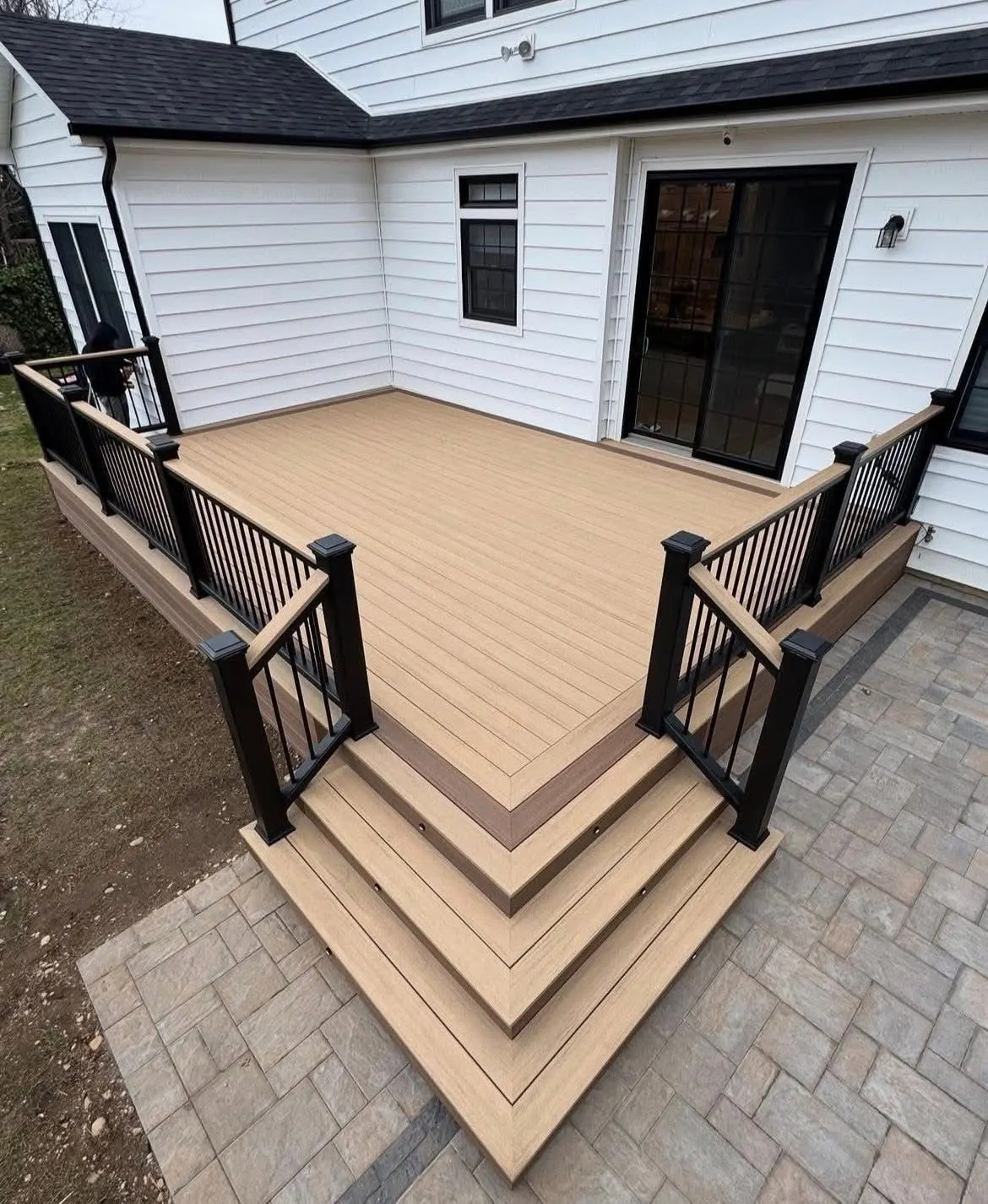 Finished composite deck by Prime Home Improvements